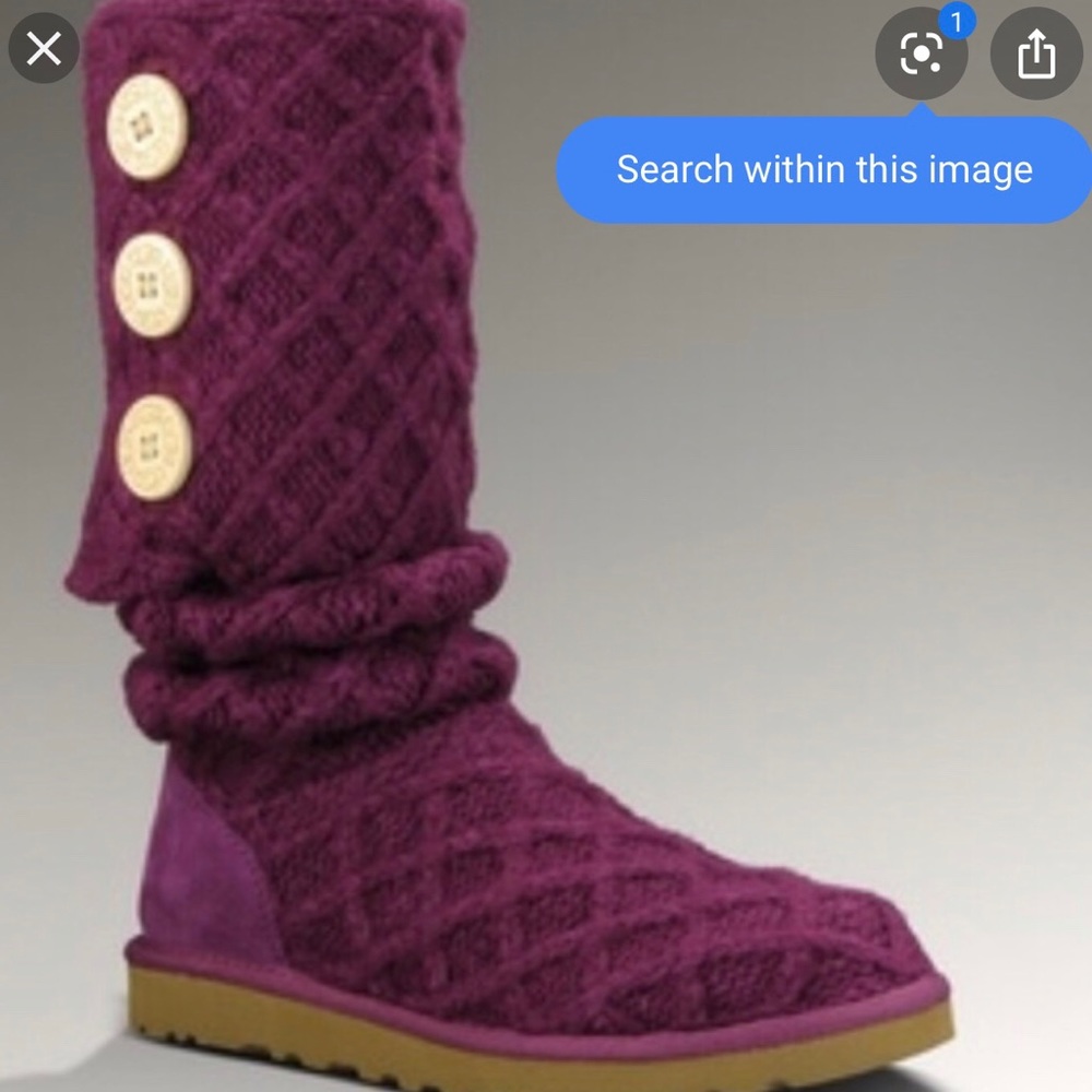 UGG Lattice Cardy in Purple/Raspberry